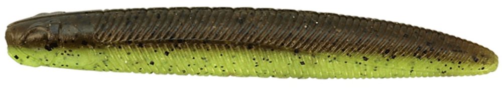 Fotografie Illex Gumová nástraha Červ Yammy Fish 7,1cm 5ks - Green Pumpkin Chart