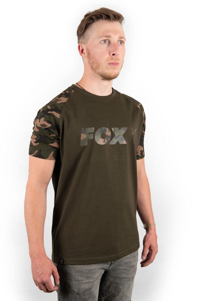 Fox Triko Camo/Khaki Chest Print T-Shirt - XXXL