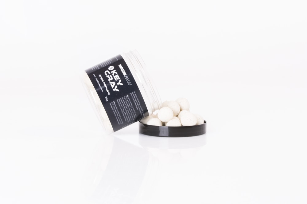 Fotografie Nash Plovoucí Boilie Key Cray Pop Ups White - 18mm 75g