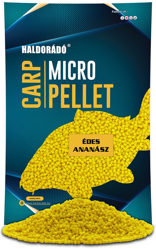Haldorádó Pelety Carp Micro Pellet 2,5mm 600g - Sladký ananas