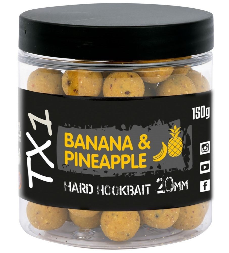 E-shop Shimano Boilies TX1 Hard Hookbait Banana & Pineapple 150g - 20mm,Shimano Boilies TX1 Hard Hookbait Banana & Pineapple 150g - 20mm