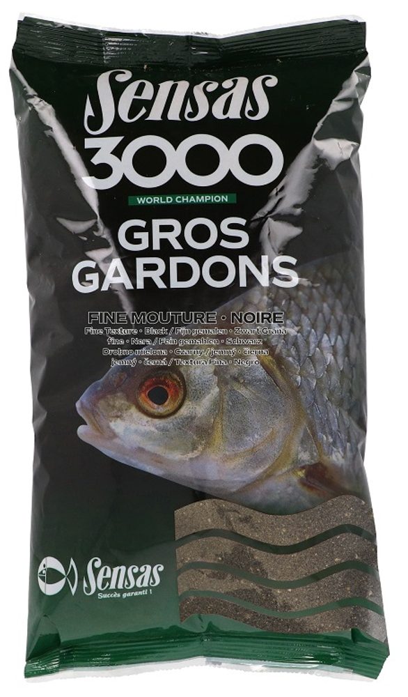 E-shop Sensas Krmení 3000 Gros Gardons Noire Fine Mouture (velká plotice černá jemná) 1kg,Sensas Krmení 3000 Gros Gardons Noire Fine Mouture (velká plotice č