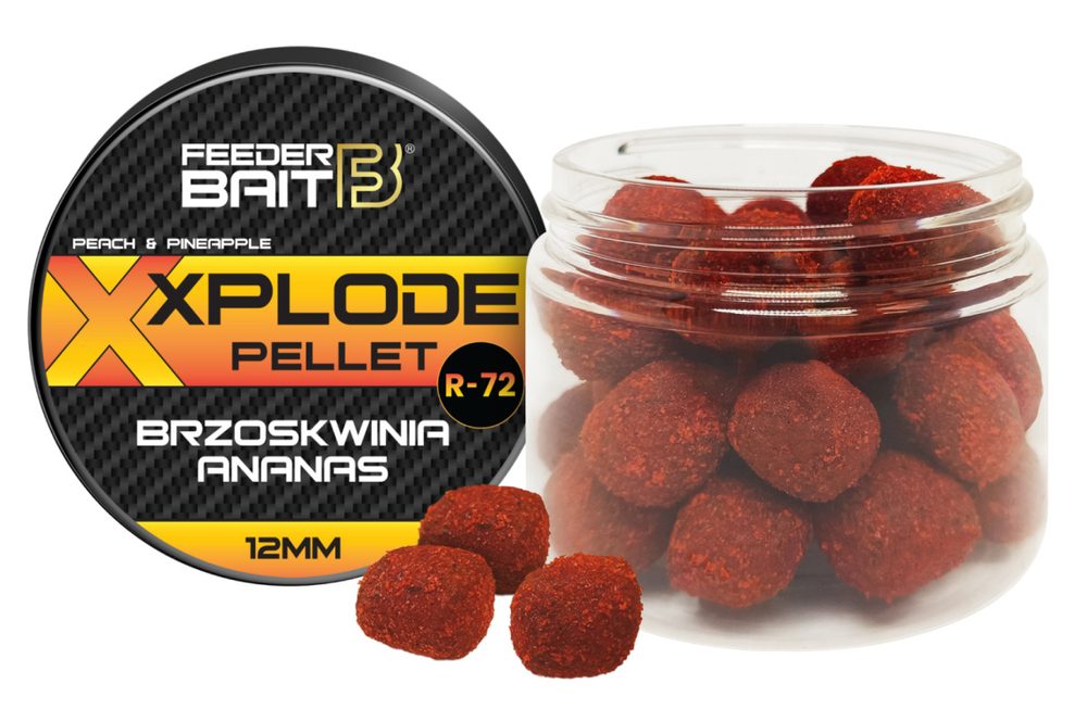 FeederBait Xplode Pop-Up Pellet 12mm 90ml - R72 - Broskev/Ananas