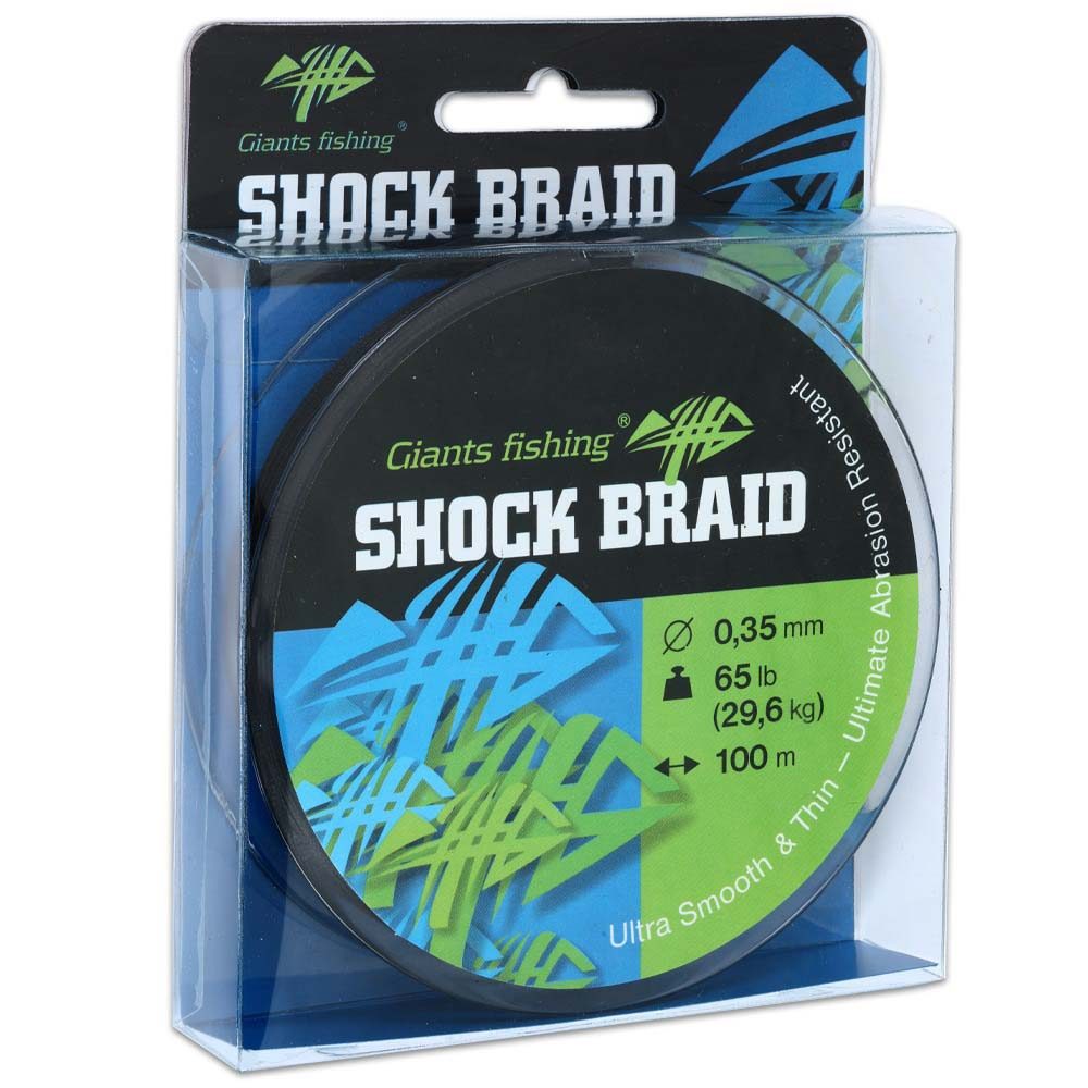 E-shop Giants Fishing Splétaná šňůra Shock Braid Green 100m - 0,29mm,Giants Fishing Splétaná šňůra Shock Braid Green 100m - 0,29mm