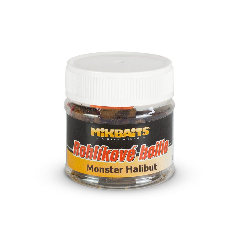 E-shop Mikbaits Rohlíkové boilie 50ml - Monster Halibut,Mikbaits Rohlíkové boilie 50ml - Monster Halibut