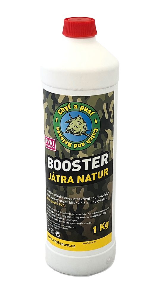 E-shop Chyť a pusť Booster Játra Natur 1L,Chyť a pusť Booster Játra Natur 1L