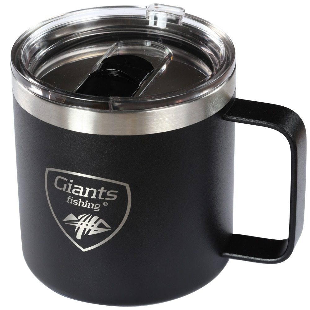 E-shop Giants Fishing Nerezový thermo hrnek Black Stainless 400ml,Giants Fishing Nerezový thermo hrnek Black Stainless 400ml