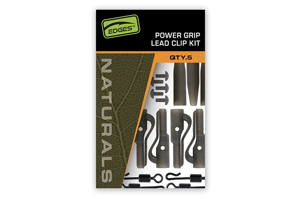 Fox Závěsky Edges Naturals Power Grip Lead Clip Kit 5ks
