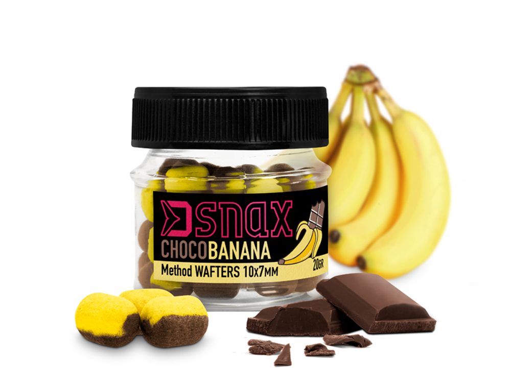 E-shop Delphin Nástraha D Snax Waft Čokoláda-Banán 20g - 10x7mm,Delphin Nástraha D Snax Waft Čokoláda-Banán 20g - 10x7mm