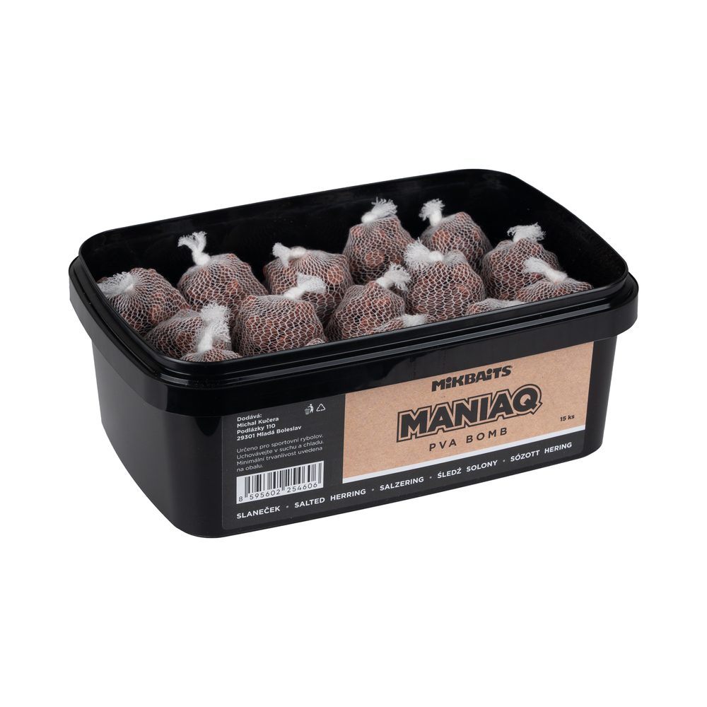 E-shop Mikbaits ManiaQ PVA Bomb Slaneček 15ks,Mikbaits ManiaQ PVA Bomb Slaneček 15ks