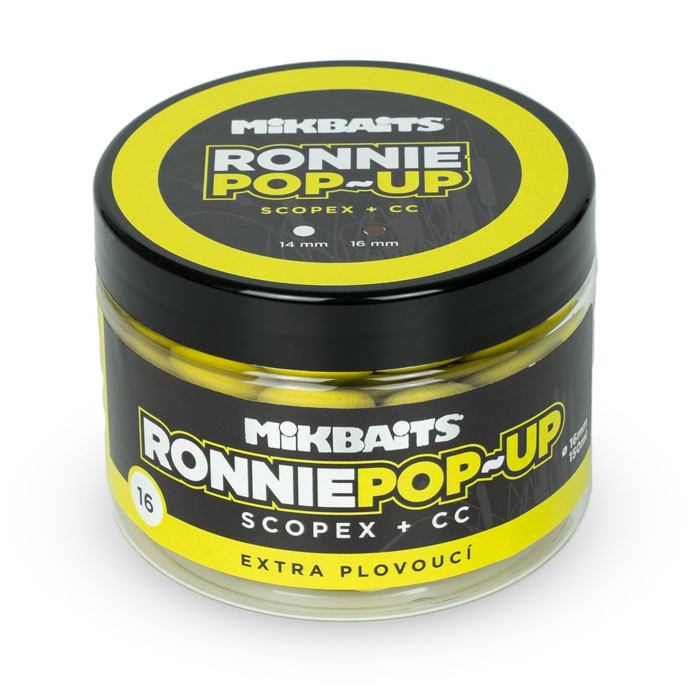 E-shop Mikbaits Ronnie pop-up 150ml - Scopex + CC 16mm,Mikbaits Ronnie pop-up 150ml - Scopex + CC 16mm