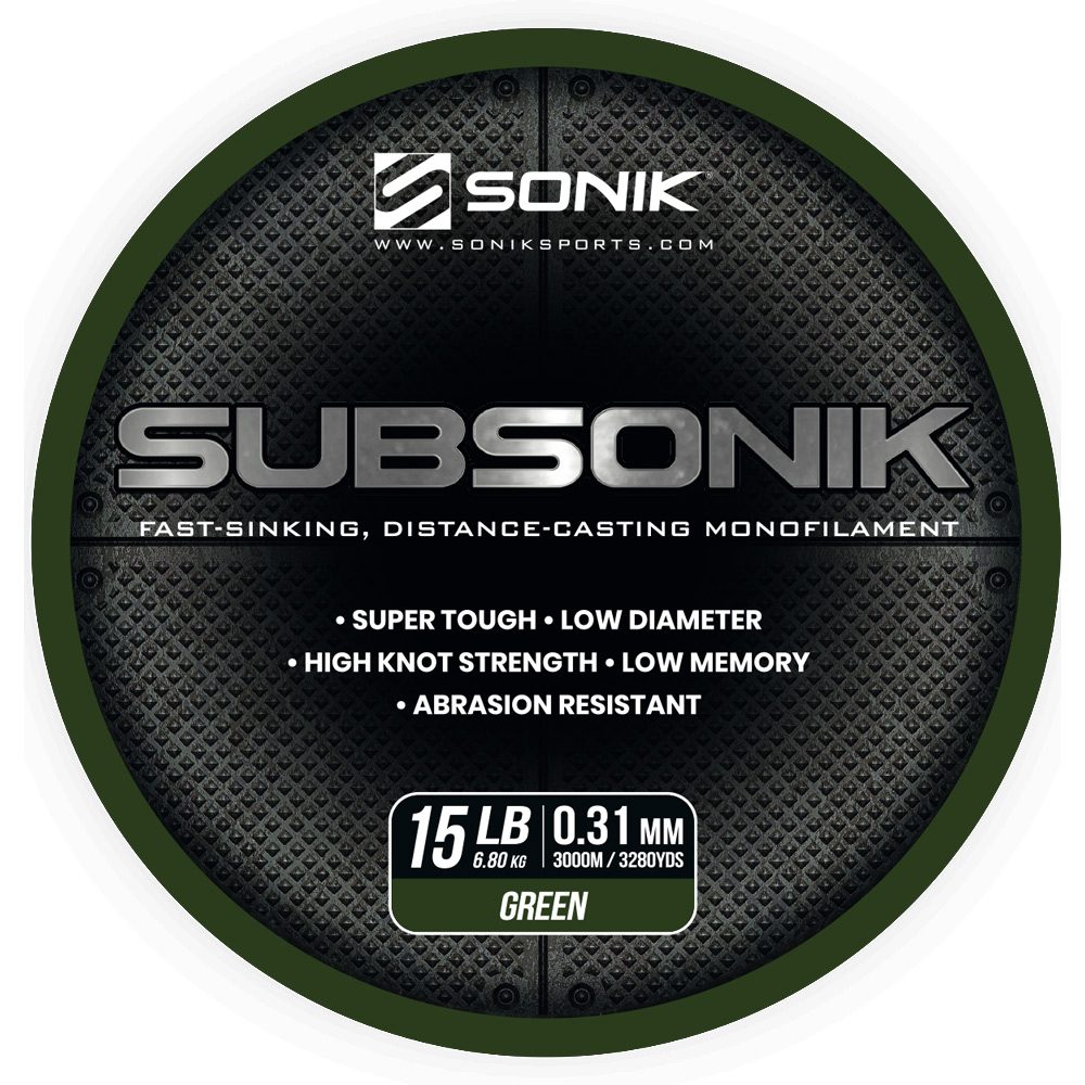 E-shop Sonik Vlasec Subsonik Green 3000m - 0,31mm,Sonik Vlasec Subsonik Green 3000m - 0,31mm