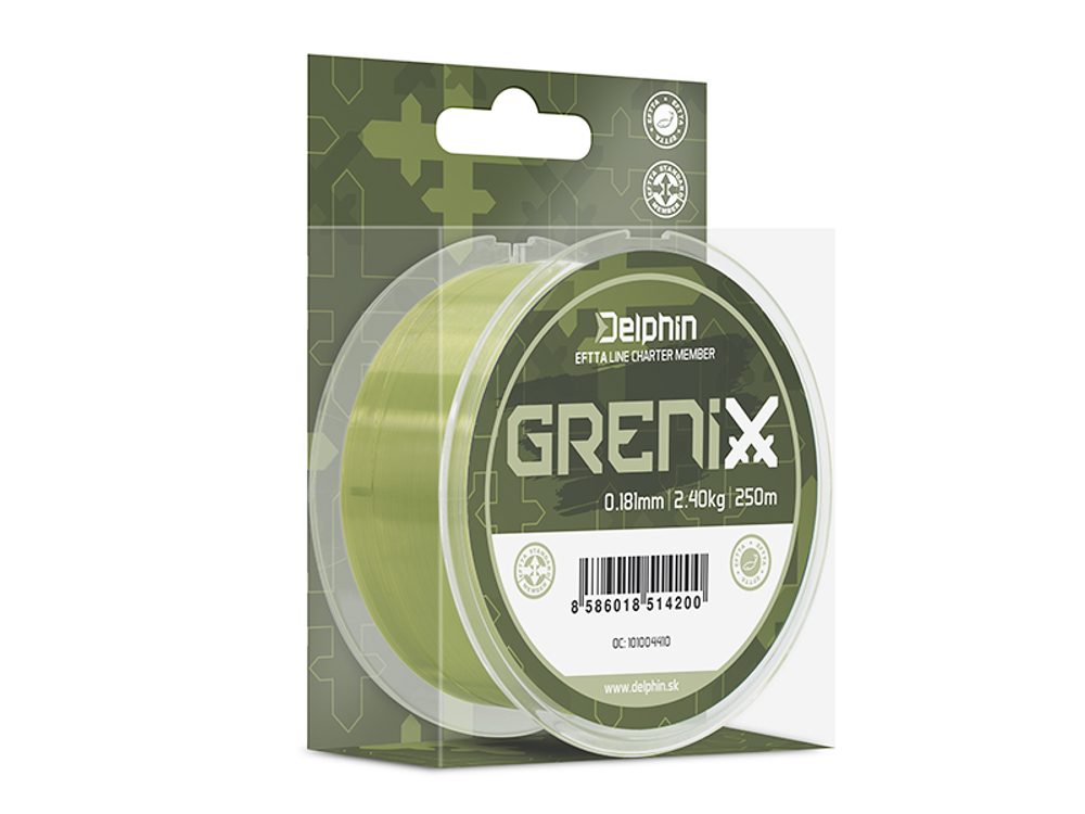 E-shop Delphin Vlasec Grenix zelená - 0,181mm 2,40kg 250m,Delphin Vlasec Grenix zelená - 0,181mm 2,40kg 250m