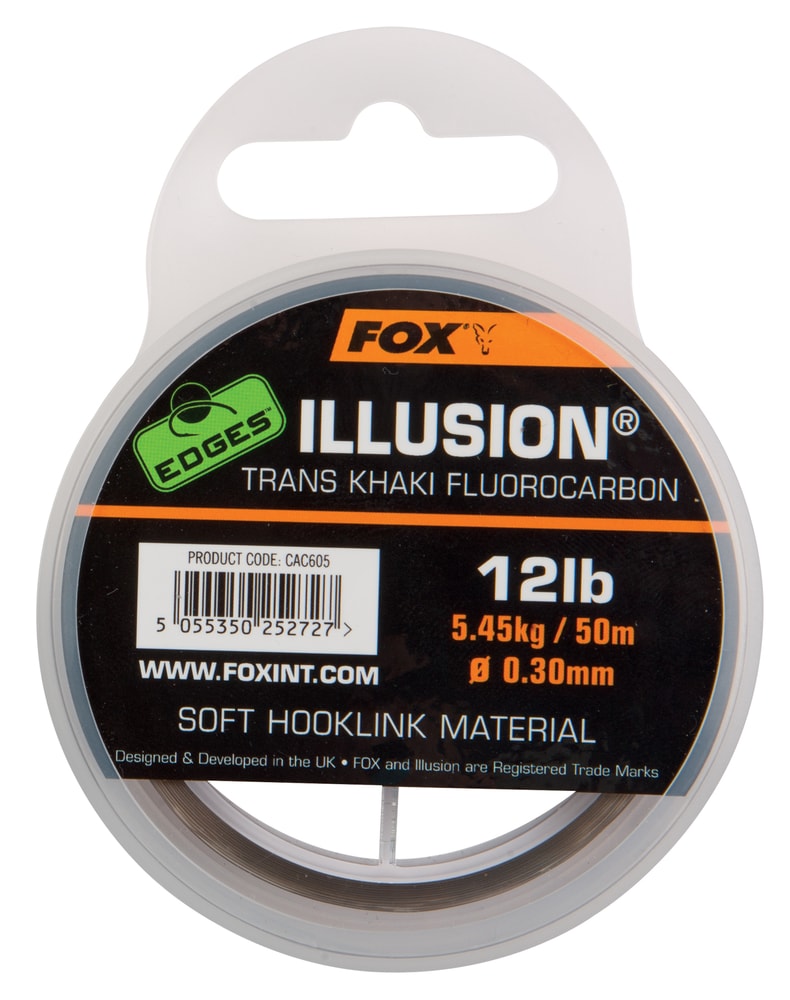 E-shop Fox Fluorocarbonový vlasec Edges Illusion Soft 50m - 0.35mm / 16lb / 7.27kg