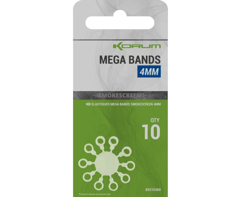 Korum Elastické kroužky Smokescreen Mega Bands,Korum Elastické kroužky Smokescreen Mega Bands