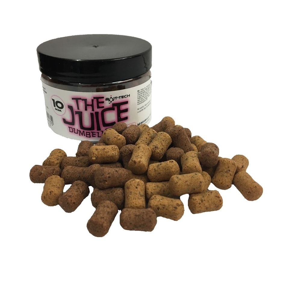 Bait-Tech Chytací peletky The Juice Dumbells Pellet - Wafters 8mm (volně se vznášejí ve vodě)
