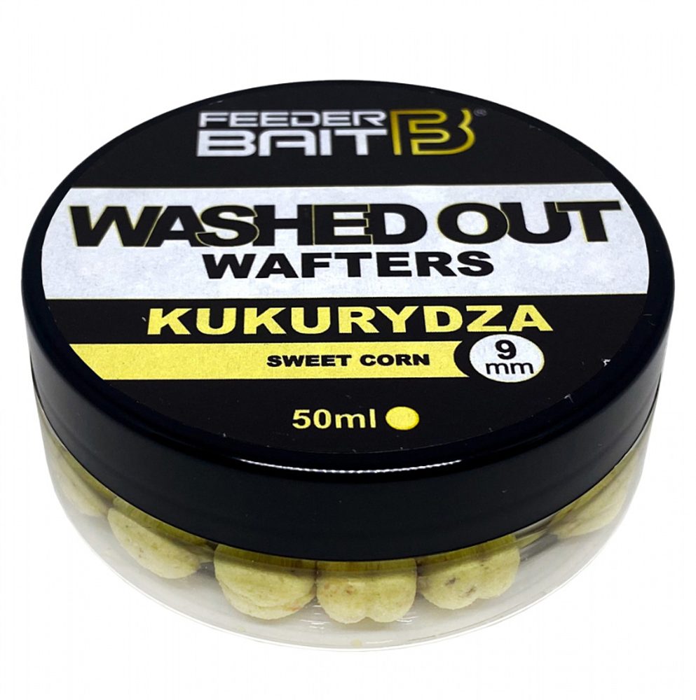 Fotografie FeederBaits Washed Out Wafters 9mm - Sladká kukuřice