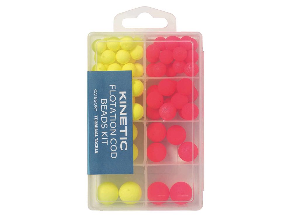 E-shop Kinetic Plovoucí korálky Flotation Cod Beads Kit Red/Yellow 72ks,Kinetic Plovoucí korálky Flotation Cod Beads Kit Red/Yellow 72ks
