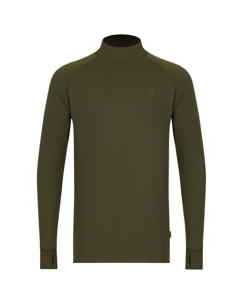 E-shop Korda Termoprádlo Mock Neck Thermal LS Shirt Dark Olive - 4XL,Korda Termoprádlo Mock Neck Thermal LS Shirt Dark Olive - 4XL