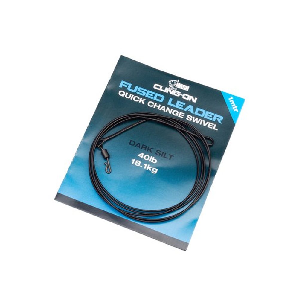 E-shop Nash Montáž Cling-On Fused Leader 1m - Clear,Nash Montáž Cling-On Fused Leader 1m - Clear