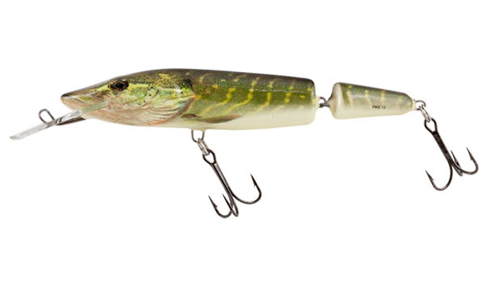 Salmo Wobler Pike Jointed Deep Runner 13cm - Real Pike