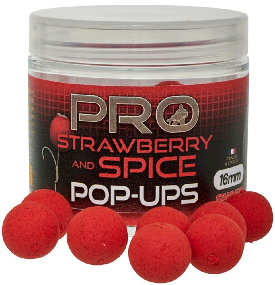 Starbaits Plovoucí boilies Pop Up Pro Strawberry Spice 50g - 16mm,Starbaits Plovoucí boilies Pop Up Pro Strawberry Spice 50g - 16mm