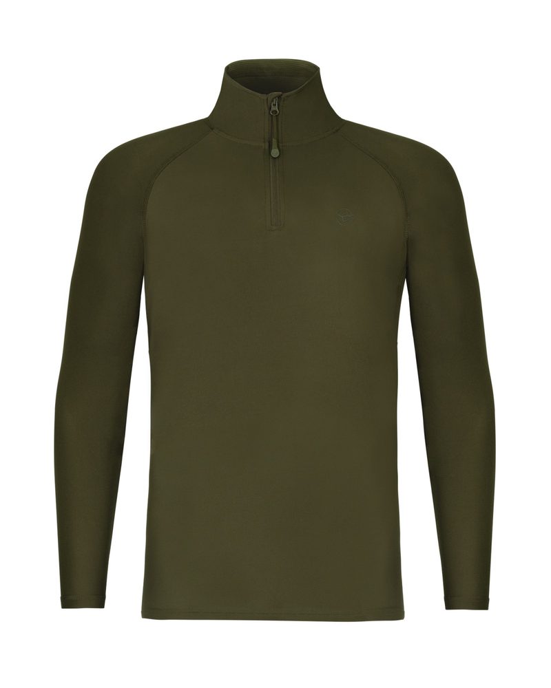 E-shop Korda Triko Kool UPF Zip Jersey Dark Olive - M,Korda Triko Kool UPF Zip Jersey Dark Olive - M
