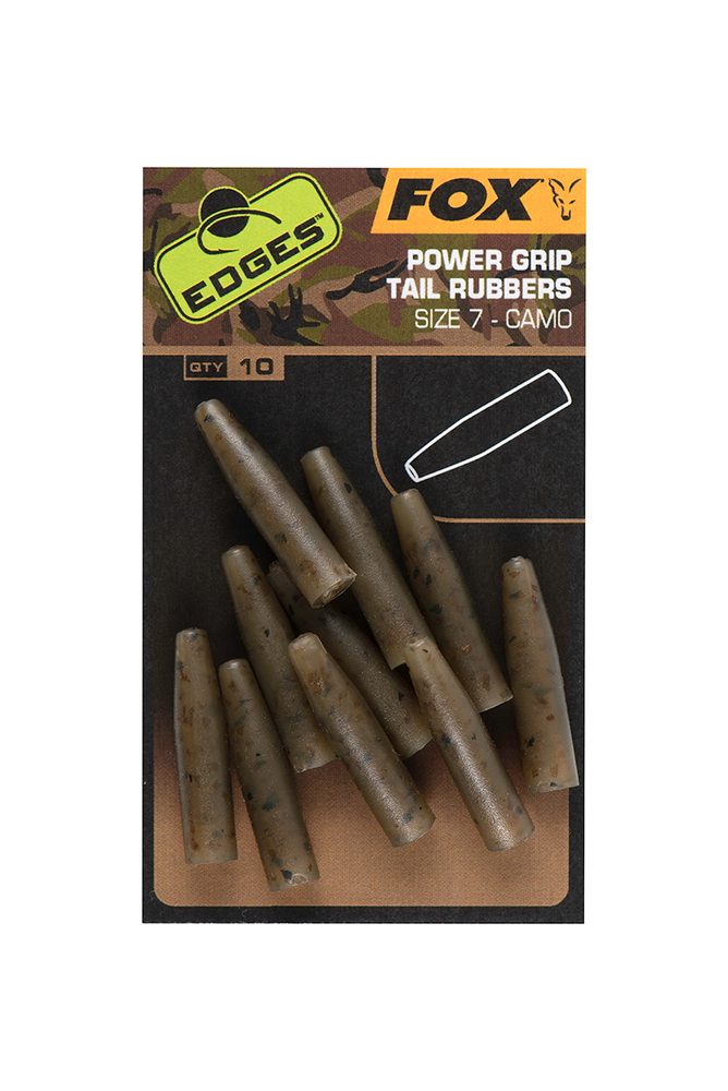 E-shop Fox Gumové převleky Edges Camo Powergrip tail rubbers vel.7,Fox Gumové převleky Edges Camo Powergrip tail rubbers vel.7