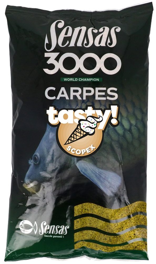 Sensas Krmítková směs 3000 Carp Tasty 1kg - Scopex