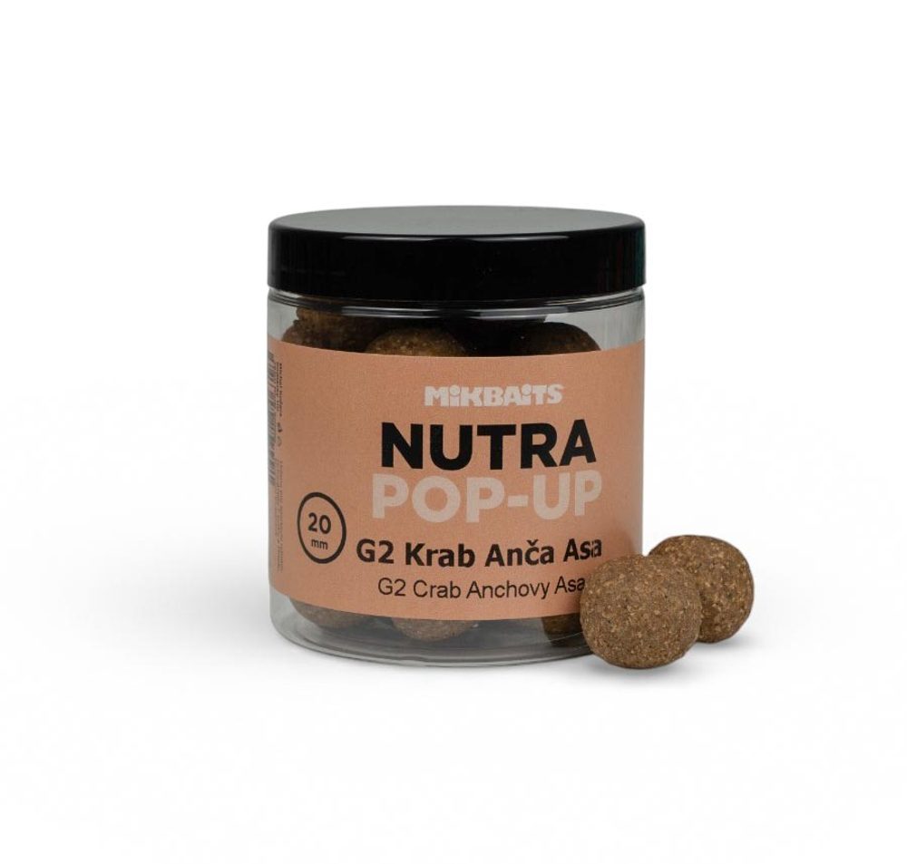 E-shop Mikbaits Boilies Nutra pop-up 20mm 250ml - G2 Krab Ančovička Asa,Mikbaits Boilies Nutra pop-up 20mm 250ml - G2 Krab Ančovička Asa
