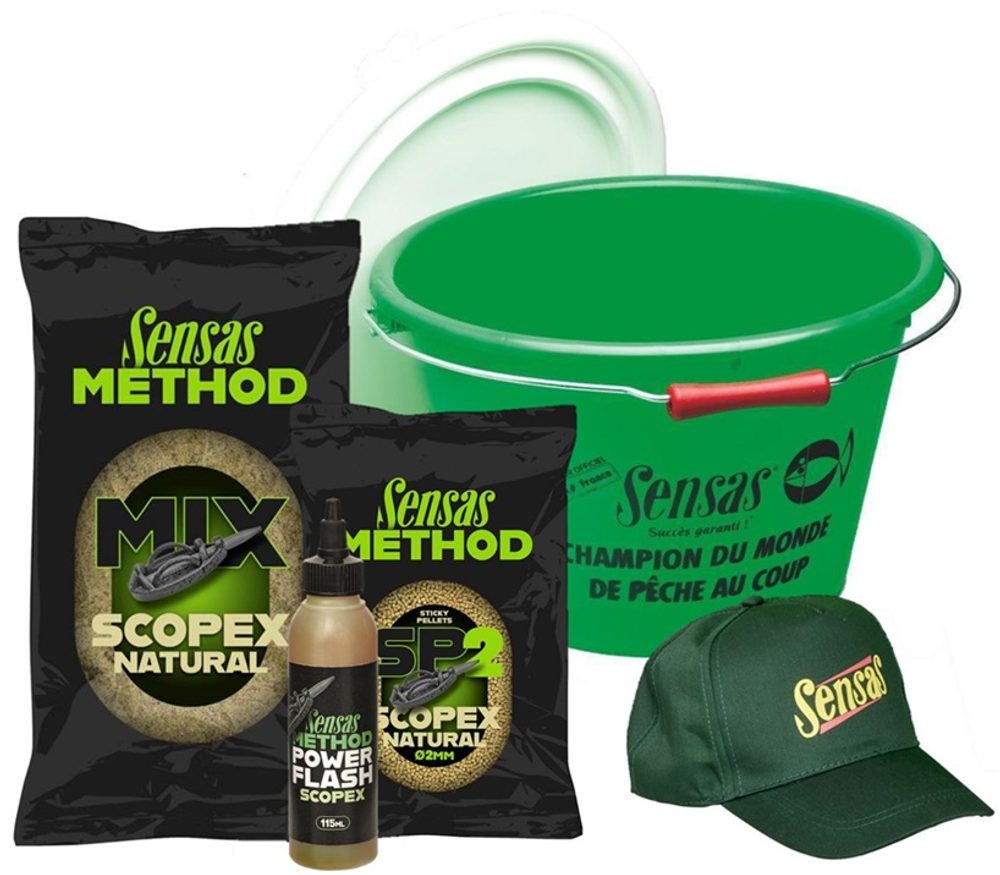 E-shop Sensas Akční kbelík Method Mix Scopex,Sensas Akční kbelík Method Mix Scopex