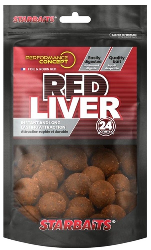 Starbaits Boilies Red Liver 200g - 24mm