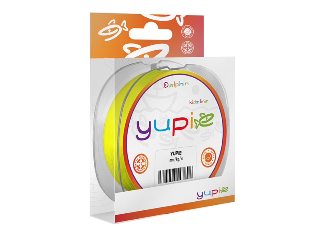 E-shop Delphin Vlasec Yupie fluo žlutá 300m - 0,20mm 3,7kg,Delphin Vlasec Yupie fluo žlutá 300m - 0,20mm 3,7kg