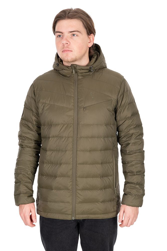 E-shop Fox rybářská bunda Explorer Downfill Packaway Khaki Jacket,Fox rybářská bunda Explorer Downfill Packaway Khaki Jacket