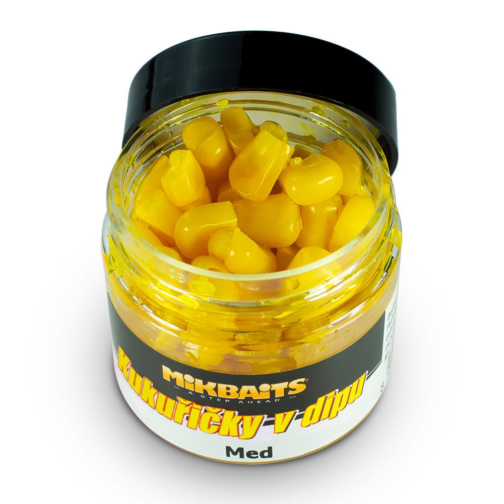 E-shop Mikbaits Kukuřičky v dipu 50ml - Med,Mikbaits Kukuřičky v dipu 50ml - Med