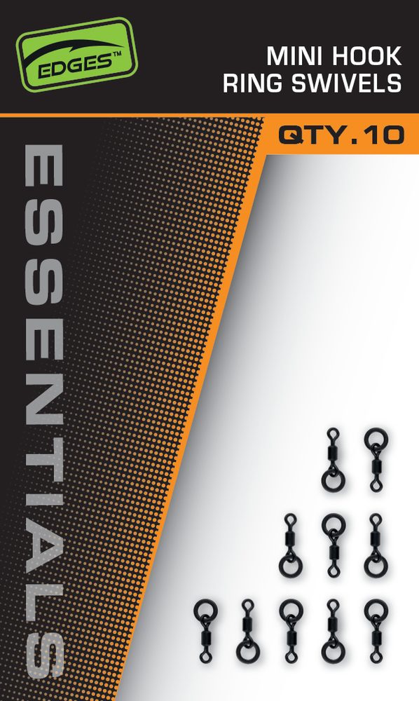 E-shop Fox Obratlíky Edges Essentials Mini Hook Ring Swivels 10ks,Fox Obratlíky Edges Essentials Mini Hook Ring Swivels 10ks