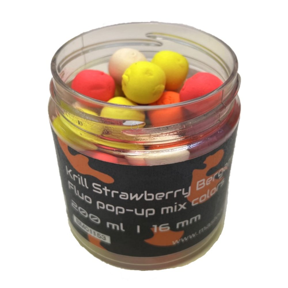 E-shop Mastodont Baits Fluo Pop-Up Boilies 16mm 200ml - Krill Strawberry Bergamont,Mastodont Baits Fluo Pop-Up Boilies 16mm 200ml - Krill Strawberry Bergamon