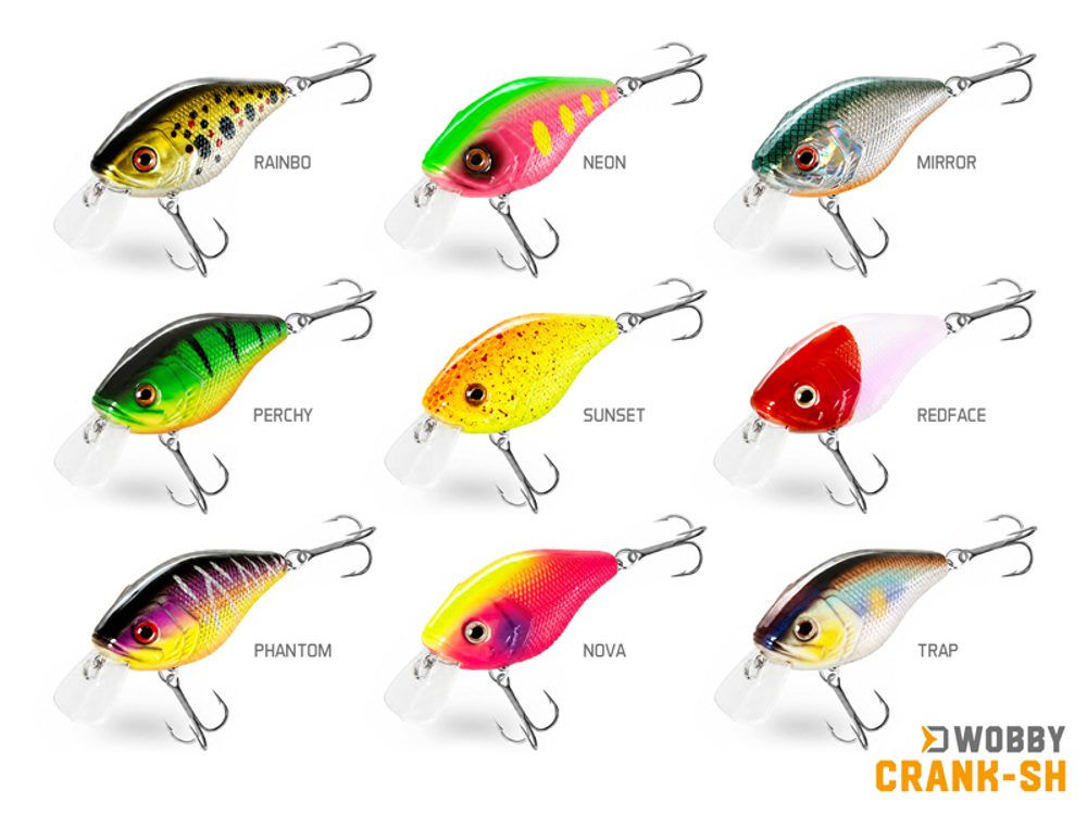Delphin Wobler Wobby Crank-SH 5cm 8g - SUNSET