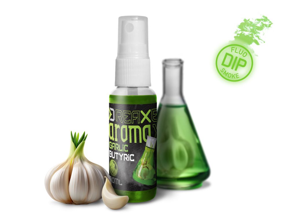 E-shop Delphin Dipovací sprej AromaX 30ml - Česnek - Butyric/fluo zelená,Delphin Dipovací sprej AromaX 30ml - Česnek - Butyric/fluo zelená