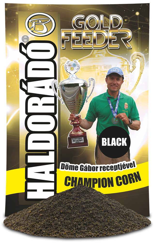 Haldorádó Vnadící směs Gold Feeder 1kg - Champion Corn Black