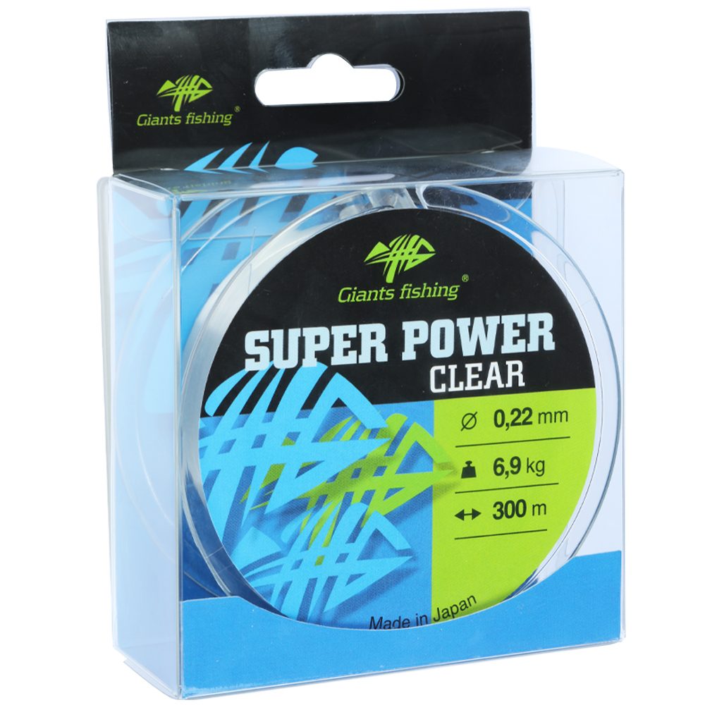 E-shop Giants fishing Vlasec Super Power Clear 300m - 0,16mm/3,7kg,Giants fishing Vlasec Super Power Clear 300m - 0,16mm/3,7kg