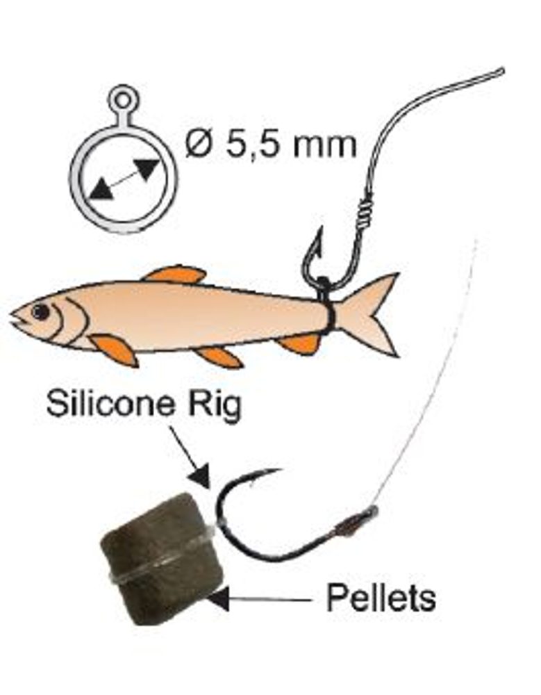 Extra Carp Silikonové kroužky na nástrahy Elastic Bands 5,5mm 18ks