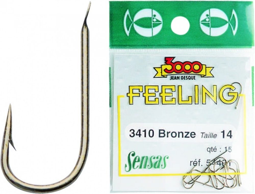E-shop Sensas Háčky Feeling 3410 Bronze 15ks - vel.12,Sensas Háčky Feeling 3410 Bronze 15ks - vel.12