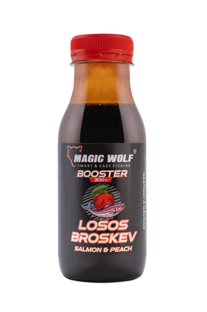 E-shop Magic Wolf Booster 300g - Losos/Broskev,Magic Wolf Booster 300g - Losos/Broskev