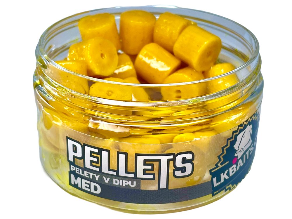 LK Baits Pelety v dipu Med 60g - 12mm