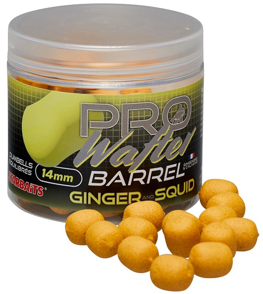 Fotografie Starbaits Boilies Wafter Pro Ginger Squid 14mm 50g