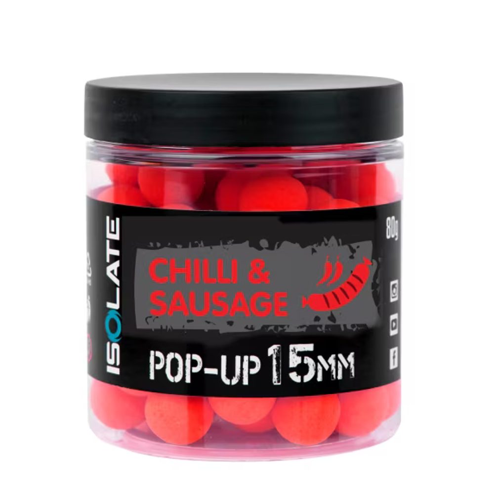 E-shop Shimano Boilies Isolate Pop-Up Chilli Sausage fluo Red - 15mm 80g,Shimano Boilies Isolate Pop-Up Chilli Sausage fluo Red - 15mm 80g