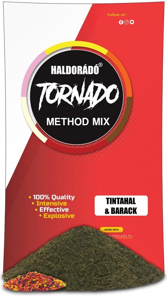 Haldorádó Method Mix Tornado 500g - Kalamáry-Broskev