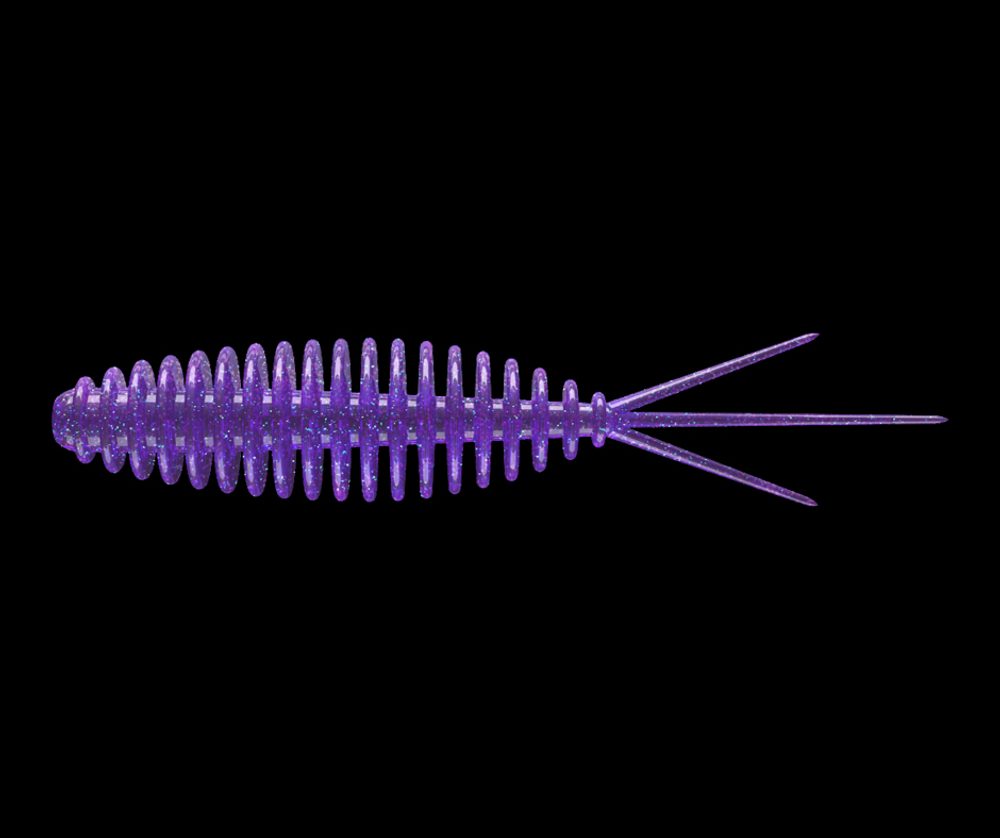 E-shop Libra Lures Turbo Worm 5,6cm 8ks - Purple with Glitter,Libra Lures Turbo Worm 5,6cm 8ks - Purple with Glitter