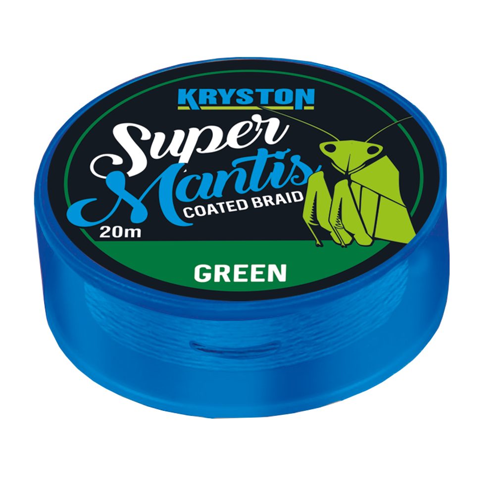 E-shop Kryston Potahovaná šňůrka Super Mantis Green 35lb 20m,Kryston Potahovaná šňůrka Super Mantis Green 35lb 20m
